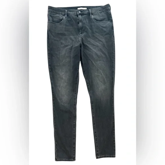 721 Levis High Rise Skinny Washed Black 33R - Picture 2 of 7